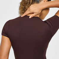 Mellow™ Soft Short Sleeve T-Shirt | Plum Brown