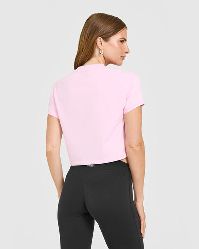 Cotton Relaxed T-Shirt | Chalk Pink