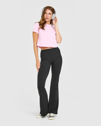 Cotton Relaxed T-Shirt | Chalk Pink