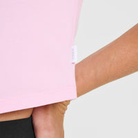 Cotton Relaxed T-Shirt | Chalk Pink