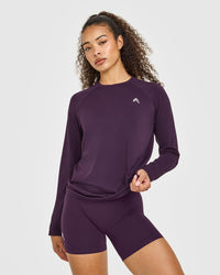 Go To Seamless Loose Long Sleeve Top | Blackberry Purple