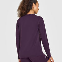 Go To Seamless Loose Long Sleeve Top | Blackberry Purple
