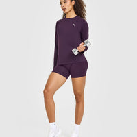 Go To Seamless Loose Long Sleeve Top | Blackberry Purple