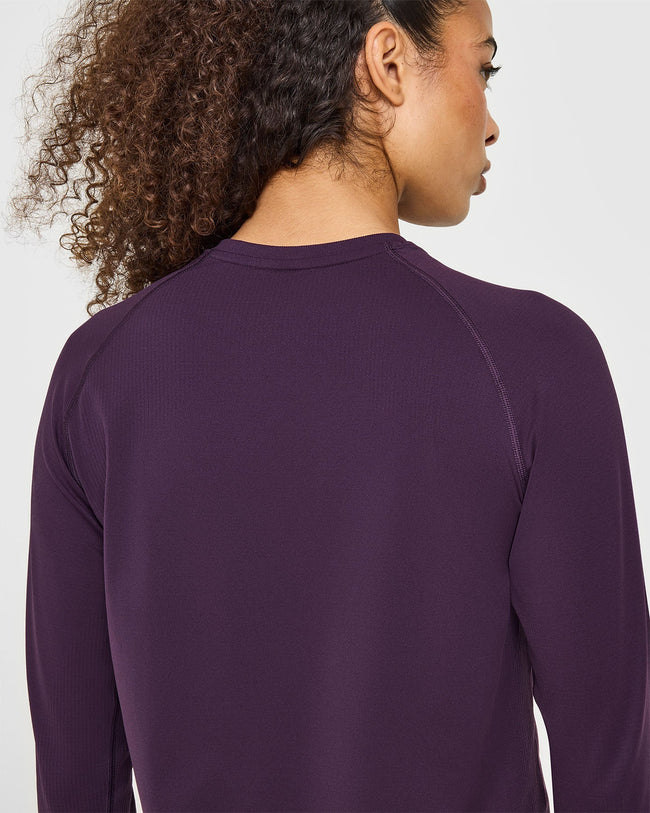 Go To Seamless Loose Long Sleeve Top | Blackberry Purple