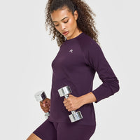 Go To Seamless Loose Long Sleeve Top | Blackberry Purple