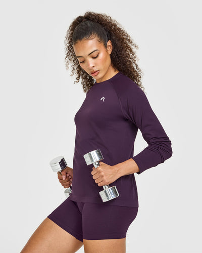 Go To Seamless Loose Long Sleeve Top | Blackberry Purple
