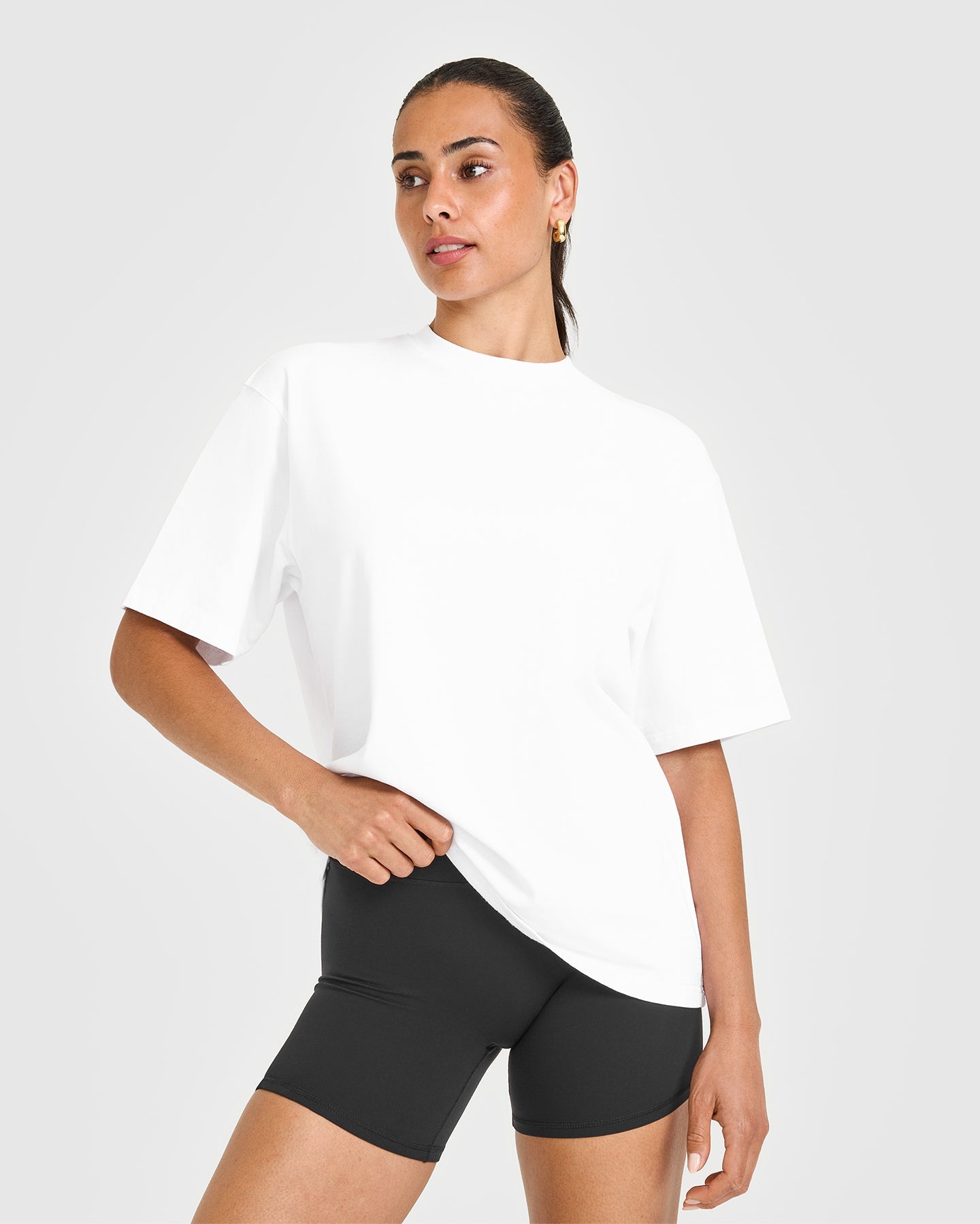 Oversized Oner Washed T-Shirt | White