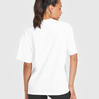 Oversized Oner Washed T-Shirt | White