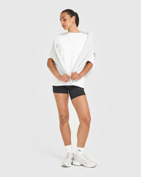 Oversized Oner Washed T-Shirt | White
