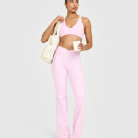 Unified Wrap Flared Bottoms | Chalk Pink