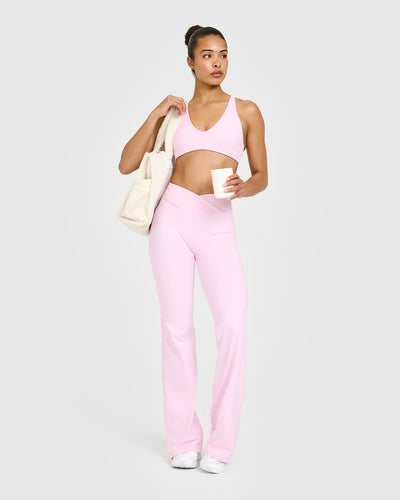 Unified Wrap Flared Bottoms | Chalk Pink