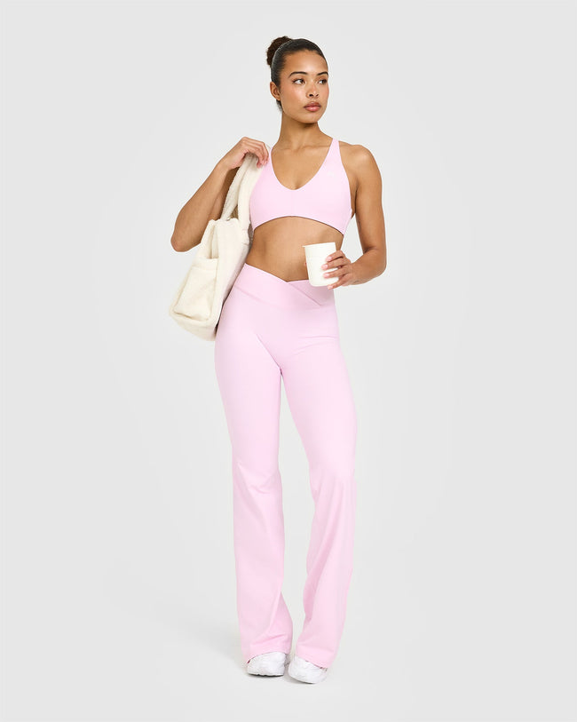 Unified Wrap Flared Bottoms | Chalk Pink
