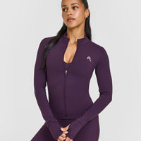 Unified Jacket White Logo | Blackberry Purple