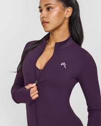 Unified Jacket White Logo | Blackberry Purple