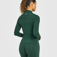 Unified Jacket White Logo | Racing Green