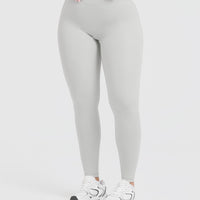 Timeless High Waisted Leggings | Light Grey