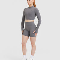 Unified Crop Jacket | Ash Grey