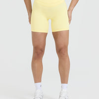 Unified High Waisted Shorts 6" | Sherbert Yellow