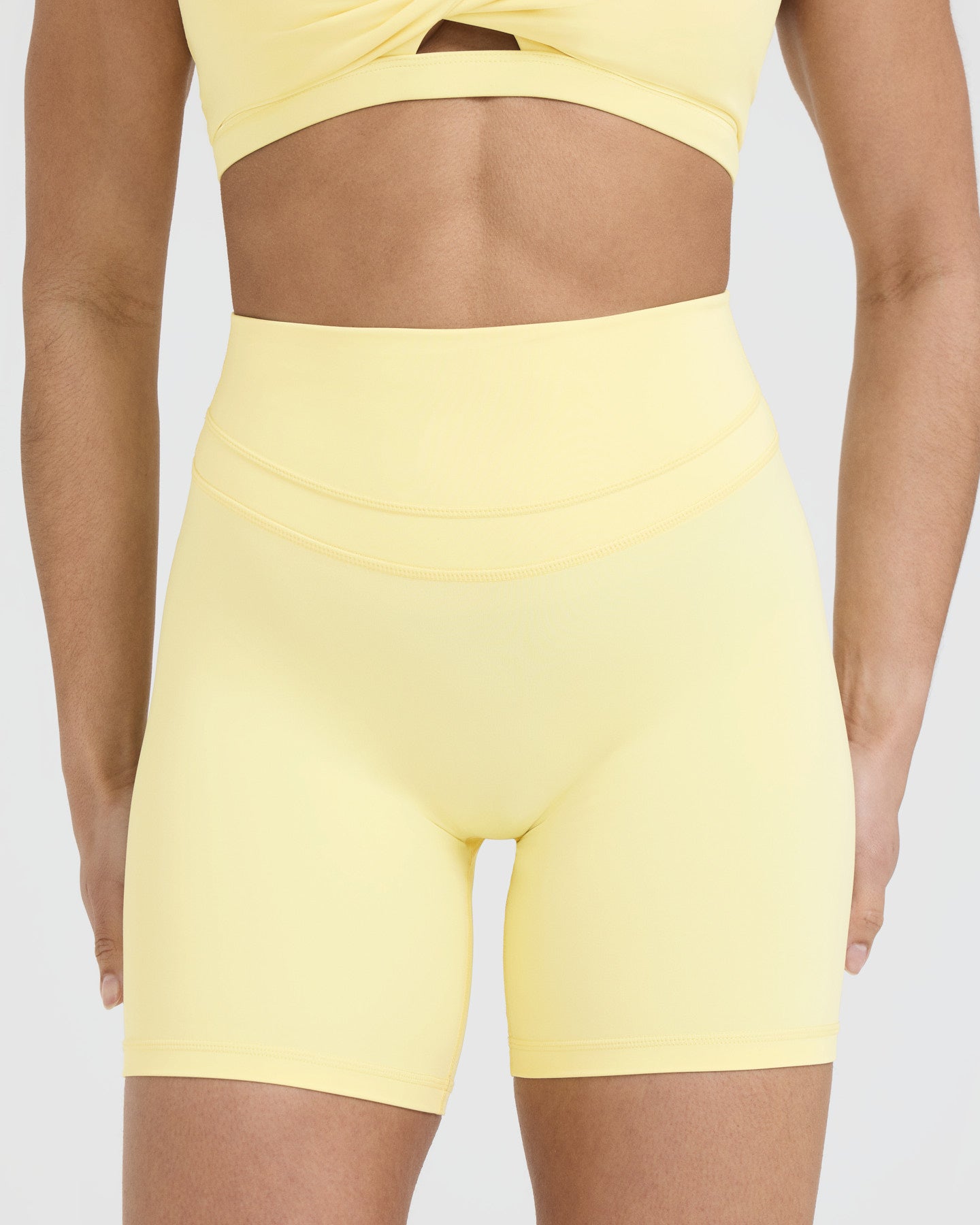 Unified High Waisted Shorts 6" | Sherbert Yellow