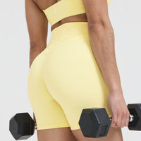 Unified High Waisted Shorts 6" | Sherbert Yellow