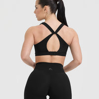 Unified Layered Sports Bra | Black