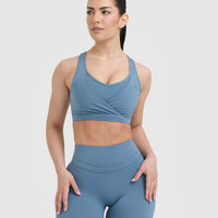 Unified Layered Sports Bra | Moonstone Blue