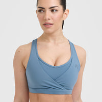 Unified Layered Sports Bra | Moonstone Blue