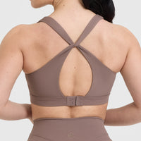 Unified Layered Sports Bra | Cool Brown
