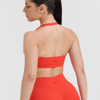 Unified Twist Sports Bra | Charged Orange