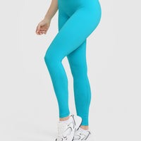 Unified Wrap Leggings | Aqua Blue