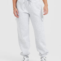All Day Est 2020 Cargo Joggers | Light Grey Marl