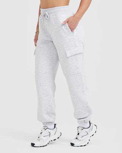 All Day Est 2020 Cargo Joggers | Light Grey Marl
