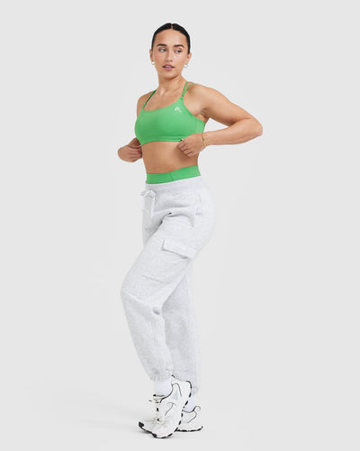 All Day Est 2020 Cargo Joggers | Light Grey Marl