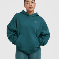 All Day Est 2020 Oversized Hoodie | Marine Teal
