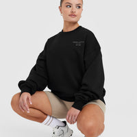 All Day Est 2020 Oversized Sweatshirt | Black