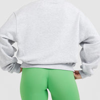 All Day Est 2020 Oversized Sweatshirt | Light Grey Marl