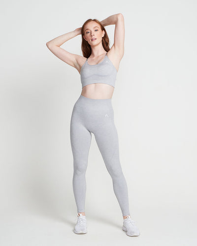 Classic Seamless Sports Bra | Grey Marl
