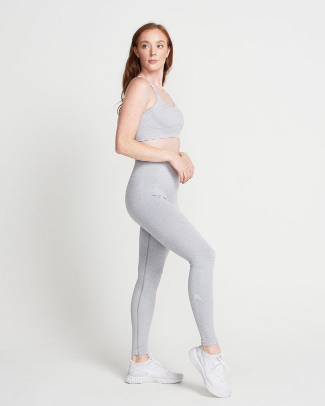 Classic Seamless Sports Bra | Grey Marl