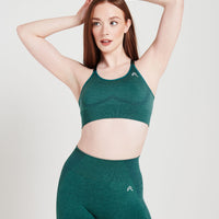 Classic Seamless Sports Bra | Mineral Green Marl