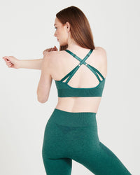 Classic Seamless Sports Bra | Mineral Green Marl