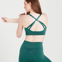 Classic Seamless Sports Bra | Mineral Green Marl