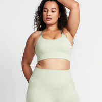 Classic Seamless Sports Bra | Pistacchio Marl