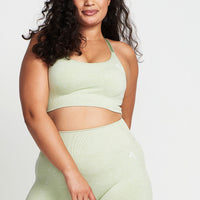 Classic Seamless Sports Bra | Pistacchio Marl
