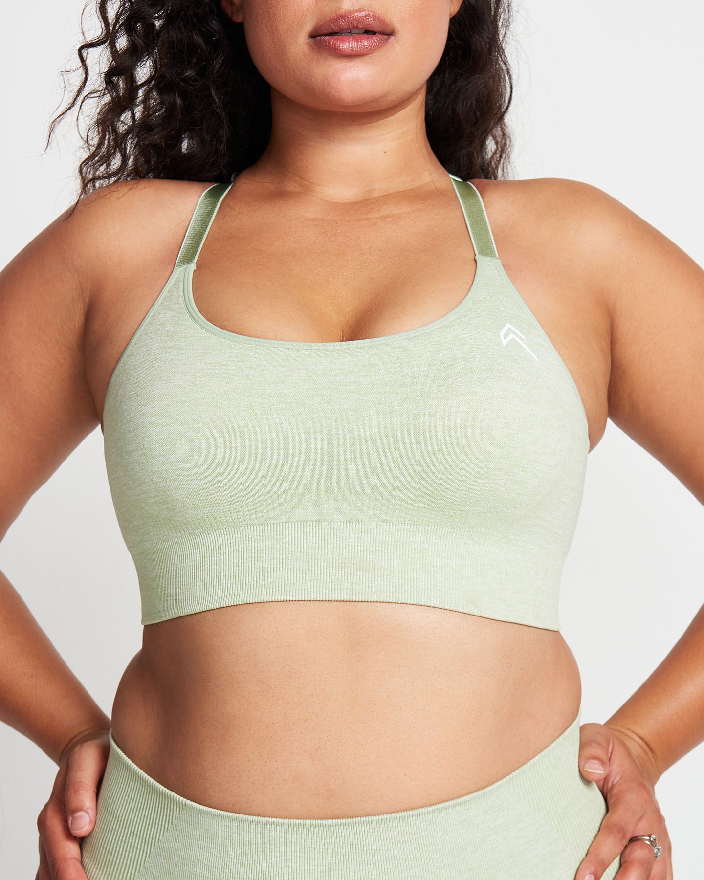 Classic Seamless Sports Bra | Pistacchio Marl