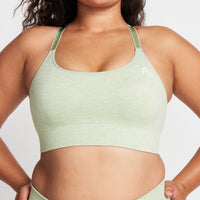 Classic Seamless Sports Bra | Pistacchio Marl