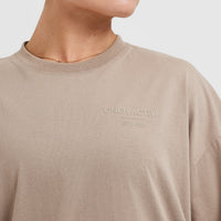Classic Lifters Graphic Oversized Lightweight Long Sleeve Top | Sandstone