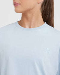 Classic Oversized Lightweight T-Shirt | Ice Blue