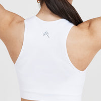 Classic Seamless 2.0 Crop Top | White