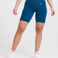 Classic Seamless 2.0 Cycling Shorts | Petrol Blue Marl
