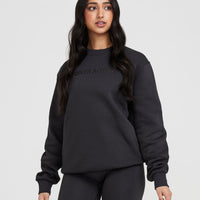 Classic Lounge Oversized Crew Neck | Coal
